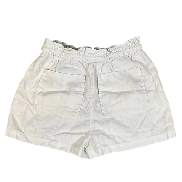 Universal Thread White Paperbag Casual Shorts Women's Small Pull On Drawstring - Picture 5 of 7